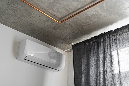 墙上的空调 浅地的地面净化器技术空气状况扇子器具微风护发素办公室气候图片