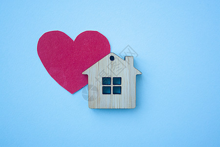爱和和情人节概念房子商业投资假期住宅住房广告房地产浪漫婚姻图片