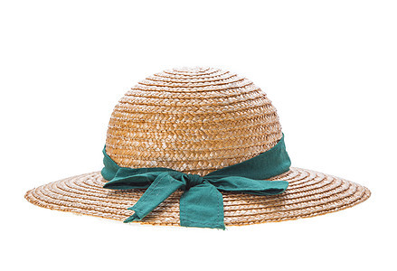 漂亮的织帽女性帽子太阳手工棕色旅行边缘编织海滩柳条图片
