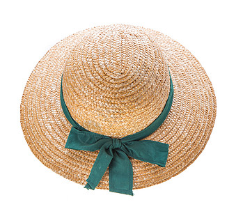 漂亮的织帽编织男人稻草手工海滩棕色女性太阳艺术边缘图片
