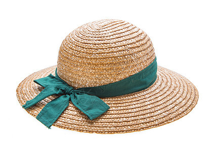 漂亮的织帽艺术稻草棕色旅行海滩编织女性帽子太阳边缘图片
