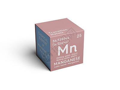 芒果 芒果 过渡金属 门特化工元素质量科学3d盒子科学家立方体化学符号渲染化学品背景图片