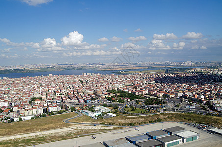 Kákçekmece湖空中观察 伊斯坦布尔图片