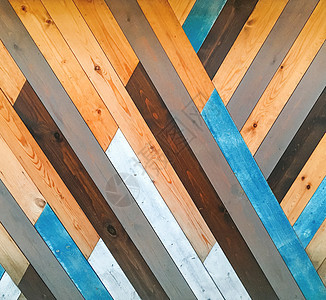 与斜板的木制背景 混合彩色纹理背景背景图片