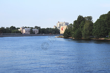 大尼夫卡河堤防城市景色的天际线 伊拉金岛 圣彼得堡建筑 冲浪小组图片
