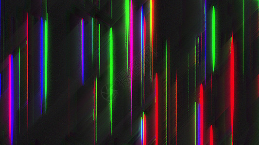 计算机生成的色差带 像素多色噪声  3d 渲染抽象背景电脑毛刺展示技术失真压缩数据视频损害乐队图片