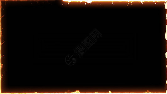 黑色背景上的计算机生成的火框 抽象火 cadr 的 3d 渲染火焰踪迹运动活力射线火花条纹橙子过渡电脑背景图片