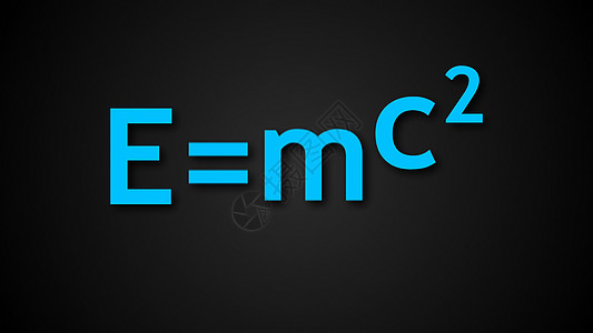 E mc2 阿尔伯特·爱因斯坦的物理公式是在黑色背景上的质能当量图片