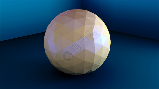 低聚球在角落简单的 shape3d 渲染现代背景多边形圆圈旋转地球艺术科学三角形科幻水晶地面图片