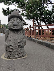 南朝鲜济州岛永都安雕像图片