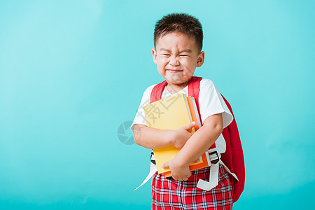 学前幼儿园有书和书包的小孩成功知识男性商业课堂童年乐趣男生女学生学生图片