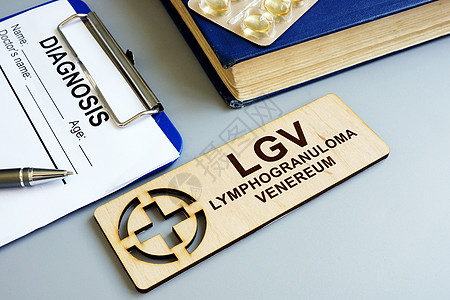 LGV和带有剪贴板的诊断表 缩略语图片
