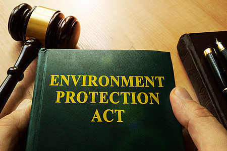 在法庭上亲手持有环境保护法 (b) 在法院中图片