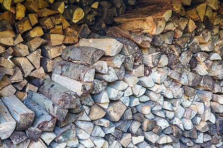 木柴堆放在柴堆里木材材料棕色林业农村钢坯贮存资源乡村库存图片