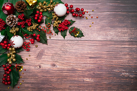 圣诞季节背景和新年的木材返春节快乐盒子松树风格庆典驯鹿乐趣假期装饰品花圈卡片图片