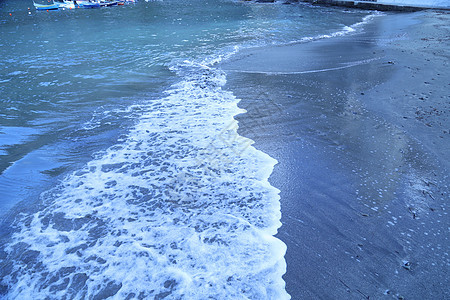 海浪中的水波生活月光风力反射动作水泡鄙视跑步风能波纹背景图片