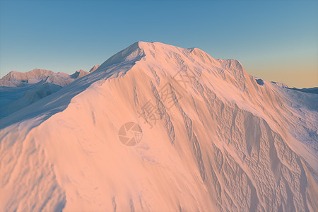 一片满是蓝天的雪山 三层宽阔蓝色旅行风景天空旅游坐骑顶峰土壤全景日落图片