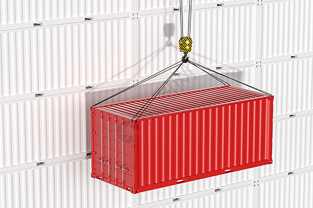 集装箱和重量 物流和传输 3d 渲染加载仓库商业积累卸载出口贸易贮存技术盒子图片