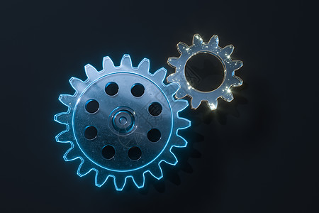 工业齿轮 机械结构 3d 渲染技术金属链轮备件互锁宏观旋转工程机器纽带图片