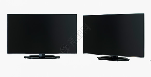 白色背景上的 tv视频电视金属屏幕监视器电子娱乐黑色技术液体图片