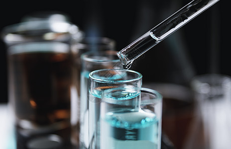 玻璃实验室化学测试管 装有液进行分析用的液体工人微生物学实验药店乐器科学家技术烧瓶化学家瓶子图片