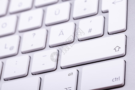 近距离特写白铝键盘工作互联网按钮硬件消息数据白色商业电脑技术图片