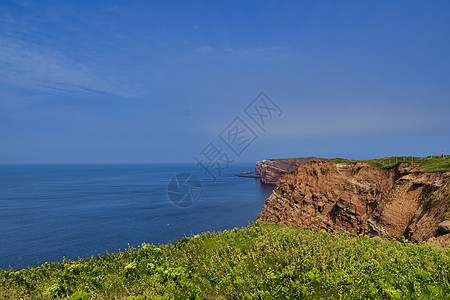 赫利戈兰     海岸线假期旅行天空砂岩海滩目的地海湾海洋地质学蓝色图片