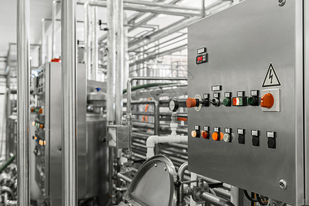 牛奶厂的设备植物管子机械自动化饮料按钮工厂力量作坊工作图片