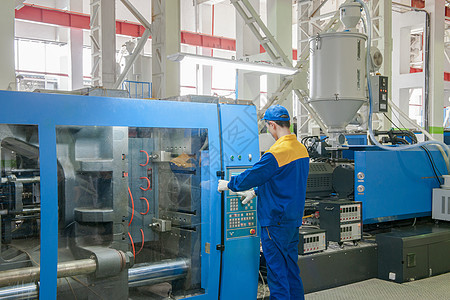 大型机器记者表格压力蓝色工厂技术塑料植物工人生产工业作坊图片