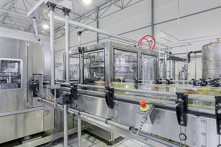 工业齿轮罐头装瓶饮料工厂腰带商业机器技术生产作坊制造业工作自动化引擎背景