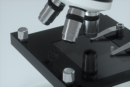 白色背景 抽象概念 3d 渲染的显微镜药店技术医院插图教育实验目镜生物学测试化学图片