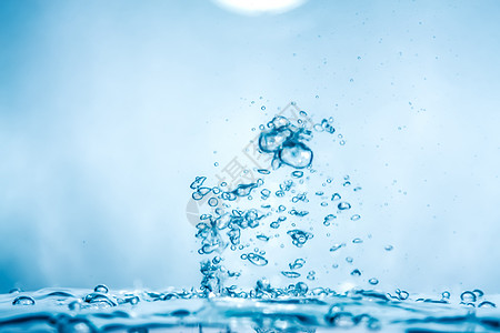 水气泡背景温泉运动涟漪波纹空气速度环境水滴流动蓝色图片