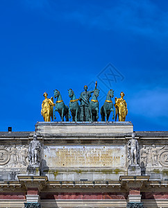 法国巴黎的雕像首都旋转木马观光城市建筑学地标纪念碑雕塑胜利图片