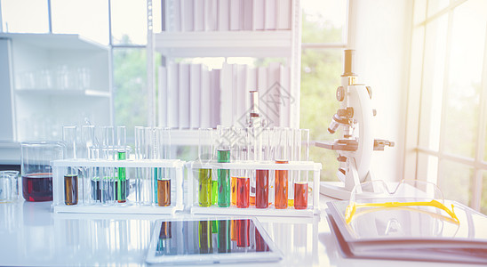 医学或化学实验室背景 实验室概念无线化学品玻璃圆柱管子微生物学吸管班级化学家乐器瓶子图片