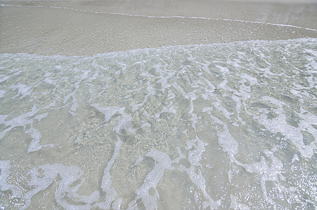 岸边的水和沙浪墙纸海景泡沫小路框架海洋阳光冲浪海报烙印图片