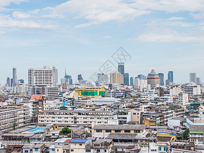 当代曼谷的看法有摩天大楼的 曼谷是泰国的首都并且是普遍的旅游目的地图片