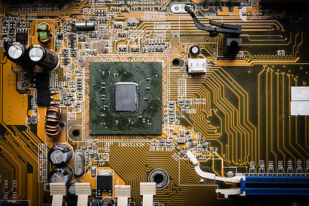 电脑电路板电子科技背景晶体管损害宏观主板处理器母板芯片电路网络工程图片