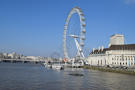 伦敦摩天轮2018年3月 伦敦之眼的黑白照片摩天轮乐趣圆形闲暇眼睛乘客地标建筑学天空活力背景