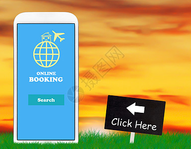 在线预订概念游客电子互联网服务技术店铺旅行手机假期网站图片