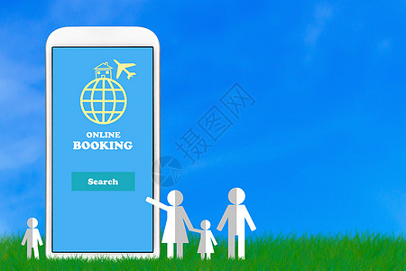 在线预订概念假期旅行航班信用服务电子互联网店铺旅游金融图片