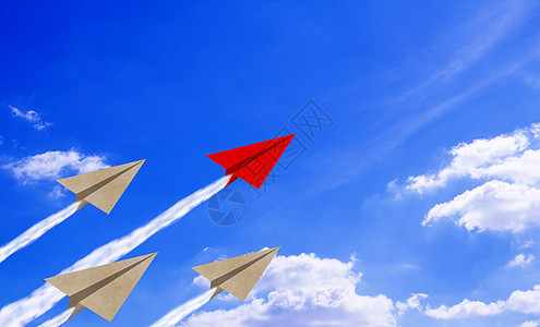 领导力概念文件蓝天计划生长职业战略优胜者飞机蓝色工作挑战动机团队图片