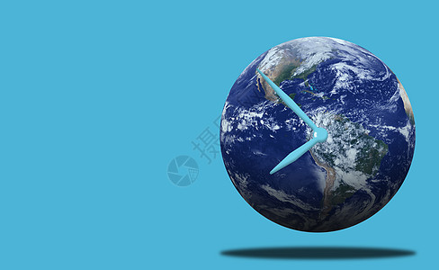 时间管理概念压力地球警报办公室手表小时蓝色跑步商业工作图片