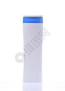 白色背景上的淋浴凝胶被隔离沐浴露产品瓶子护理卫生奶油医疗玻璃身体塑料背景图片