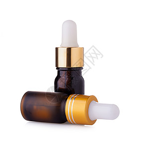 清铜玻璃瓶 带竹子喷雾器 在白色上隔绝科学标签吸管化学美丽肥皂滴管皮肤液体药品图片