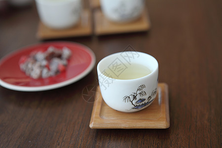亚洲茶杯传统草本杯子食物茶壶竹子健康草本植物文化茶碗图片