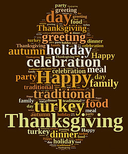 感恩节插图季节庆典假期派对家庭横幅火鸡问候语食物图片