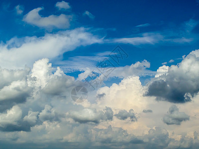 蓝天堆白云臭氧热带地平线天堂气质晴天全景景观阳光气氛图片