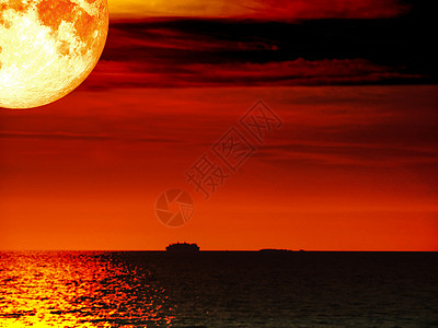 黑海日落天空 乌云图片
