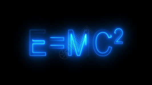 铭文 E mc2computer 生成 阿尔伯特爱因斯坦物理公式的 3d 渲染 科学图形背景重量力量活力大学辐射速度数学方程电子图片