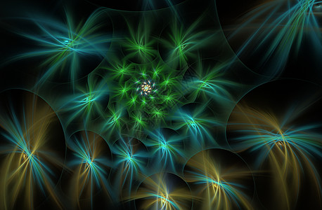 星星的蓬松螺旋与发光的光线科学渲染技术插图辉光创造力力量活力墙纸漩涡图片